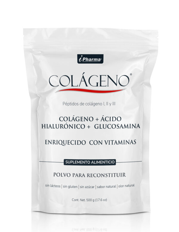 Colágeno en Polvo + Ácido Hialurónico + Glucosamina con Vitaminas