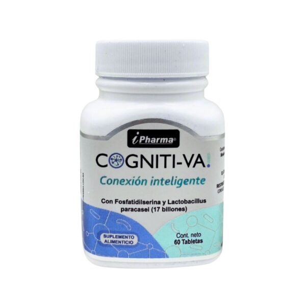 Probióticos para la Flora Intestinal + Fosfatidilserina mejora la concentración COGNITI-VA! 60 Tabletas