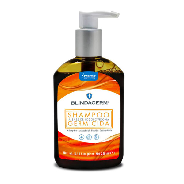 Shampoo pos operatorio con iodopovidona para heridas Blindagerm de 240 ml