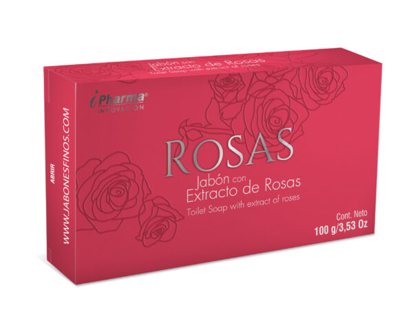 Jabón con Extracto de Rosas hidratante I Pharma100 gr.